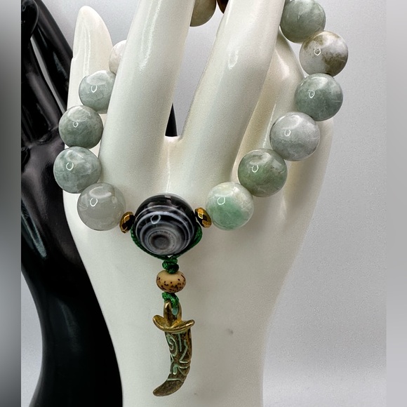 IMMORTALITY AMAZONITE NATURAL STONES BRACELET size 7” - Picture 10 of 13